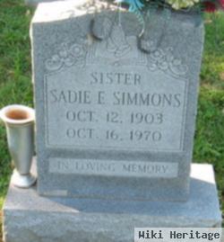 Sadie E. Simmons