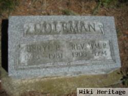 Rev William R. Coleman