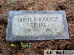 Carrie Betsey Duquette Greene