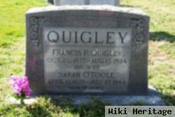 Sarah B "sadie" O'toole Quigley