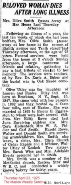 Olive C. Utley Smith