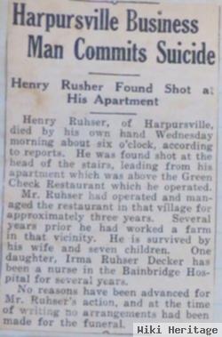 Henry Ruhser, Sr