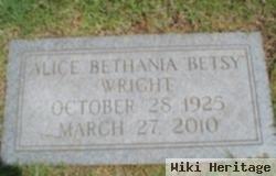 Alice Bethania "betsy" Casteen Wright