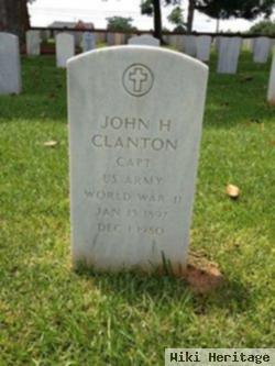 Capt John H Clanton