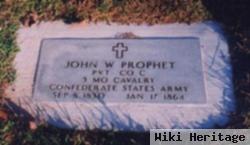 Pvt John W. Prophet