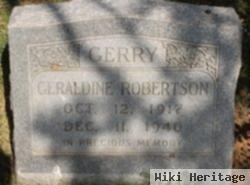 Geraldine "gerry" Robertson