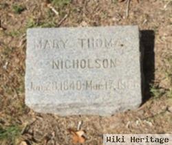 Mary Thomas Nicholson