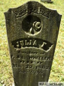 Julia F Wheeler