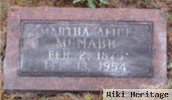 Martha Alice "mattie" Crispin Mcnabb