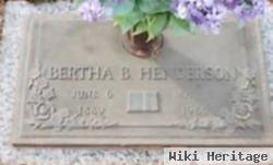 Bertha B Henderson