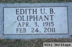 Edith Uzzell Blackwell Oliphant