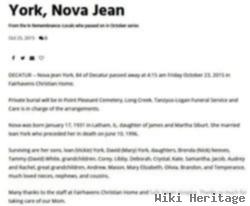 Nova Jean Siburt York