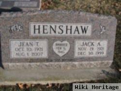 Jack A Henshaw