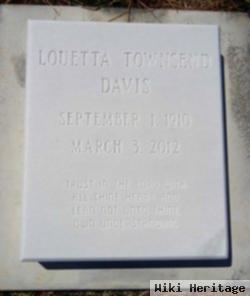 Louetta Merle Townsend Davis