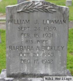 William Jennings "bill" Lowman