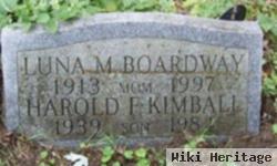 Harold F Kimball