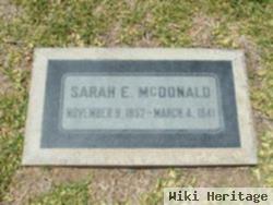 Sarah Ellen Hoover Mcdonald