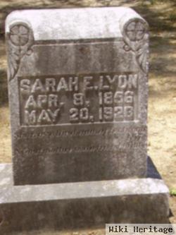 Sarah Elizabeth "sallie" Pettus Lyon