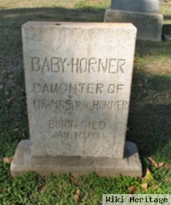 Infant Daughter Horner