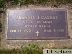 Frances J Cassidy