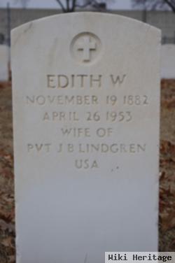 Edith W Lindgren