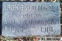 Archibald Macd Duncan, Jr