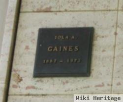 Iola A. Gaines