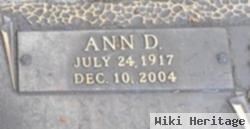 Ann D. Fox