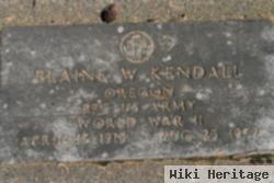 Pfc Blaine W. Kendall