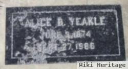 Alice B Yeakle