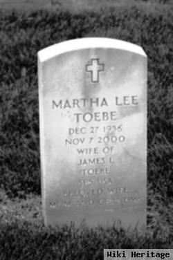 Martha Lee "marty" Toebe