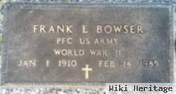 Pfc Frank L Bowser