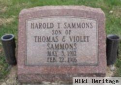 Harold T Sammons