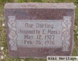 Jeanette E Meeks