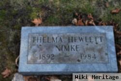 Thelma Hewlett Nimke