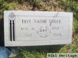 Faye Naomi Snider