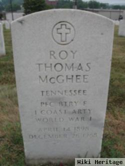 Pfc Roy Thomas Mcghee