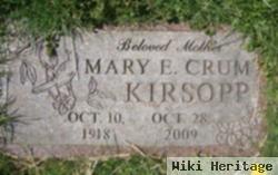 Mary E Crum Kirsopp