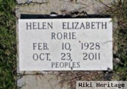 Helen Elizabeth Rorie