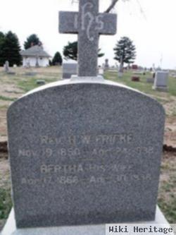 Rev Henry William Fricke