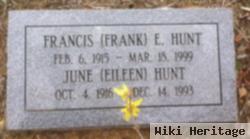 Francis E "frank" Hunt