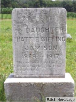 Harriet M "hattie" Giffing Jamison