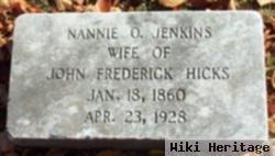 Nannie O Jenkins Hicks