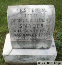 Lester M Snader