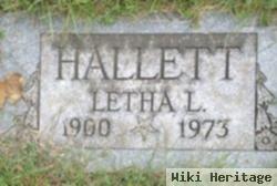 Letha L. Hallett