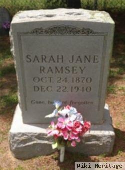 Sarah Jane Ramsey