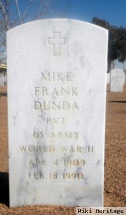 Pvt Mike Frank Dunda