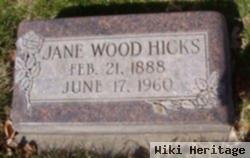 Jane Elizabeth Wood Hicks