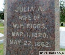 Julia A Tarbox Riggs