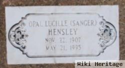 Opal Lucille Sanger Hensley